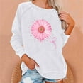 thumbnail image 1 of Wowcloth Women's Oversized Round Neck Pullover Sweatshirt - Breast Cancer Awareness Print, No Hood Design for Casual Comfort & Breast Cancer Awareness Support, 1 of 6