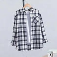 thumbnail image 1 of Wowcloth Women's Plaid Long Sleeve Casual Coat - Button-Down Collar, No Hood for Everyday Wear & Versatile Style, 1 of 3