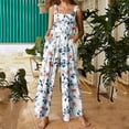 thumbnail image 1 of Wowcloth Women's Printed Overalls - Pocketed Denim Jumpsuit with Adjustable Straps, 1 of 6
