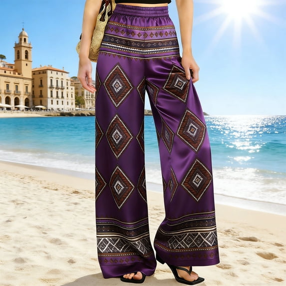 Wowcloth Women's Printed Satin Jumpsuit, Stretchy and Comfortable for Formal Wears, Party and Daily Wear
