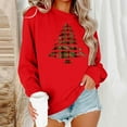 thumbnail image 1 of Wowcloth Women's Round-Neck Christmas Print Casual Loose Sweatshirt - Holiday Graphic Design for Casual & Everyday Winter Wear, 1 of 6