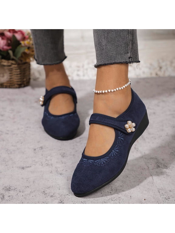 Women's Round Toe Low-Cut Flats – Comfortable Solid Color Versatile Slip-On for Everyday Casual Wear