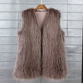 thumbnail image 1 of Wowcloth Women's Sleeveless Solid Cropped Faux Fur Coat - Thermal Warmth Winter Outerwear for Casual & Fashion Style, 1 of 3