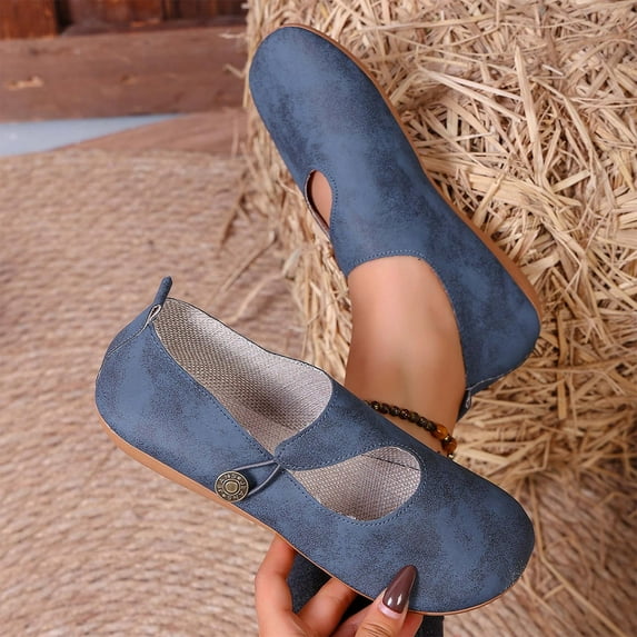 Wowcloth Women's Slip-On Loafers – Soft Sole Flat Shoes in Solid Color for Versatile and Trendy Casual Wear