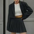 thumbnail image 1 of Wowcloth Women's Solid Color Blazer and Short Skirt Two-Piece Set - Elegant and Professional, 1 of 7