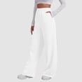 thumbnail image 1 of Wowcloth Women's Solid Color Casual Loose Sweatpants - Wide Leg Trousers with Pockets, 1 of 6
