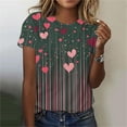 thumbnail image 1 of Wowcloth Women's T-Shirt with Valentine's Day Print, Casual Fashion for Valentine's Gifts and Everyday Casual Wear, 1 of 4
