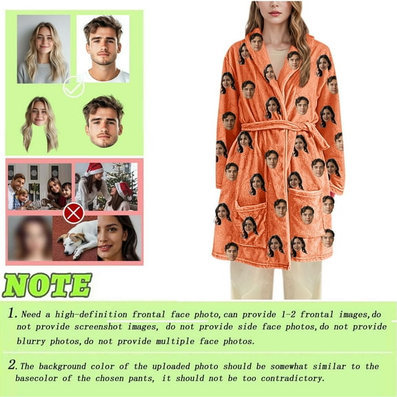 Wowcloth Women's Thickened Fleece-Lined Flannel Hooded Robe - Long Cozy Bathrobe for Home, Lounge & Winter Comfort