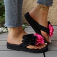 thumbnail image 1 of Wowcloth Women's Thong Sandals – Comfortable Open-Toe Design with Floral Print and Soft Sole for Versatile Casual Wear in Spring and Summer, 1 of 9