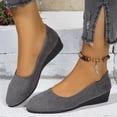 thumbnail image 1 of Wowcloth Women's Wedge Heels - Fashion Casual Spring Summer New Solid Color Versatile Low-Cut for Everyday Wear, 1 of 9