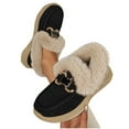 thumbnail image 1 of Wowcloth Women's Winter Snow Boots – Thick Platform Fleece-Lined Warmth with Metal Buckle & Furry Collar Comfortable Wedge Heel for Casual Winter Footwear, 1 of 6