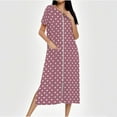 thumbnail image 1 of Wowcloth Women's Zip-Front Long Robe - Knit Loungewear with Full-Length Gradient Color, Cozy Pocketed Sleepwear & Bathrobe for Home Comfort, 1 of 7