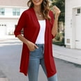 thumbnail image 1 of Wowcloth Womens 2025 Summer Lightweight Cardigan 3/4 Length Sleeve Open Front Casual Loose Shirts Top Beach Cover Ups, 1 of 8