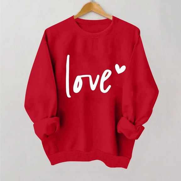 Wowcloth Womens Casual Crewneck Sweatshirt Long Sleeve Tops Cute Pullover Loose Fit, Printed Shirt, Sweatshirt for Woman