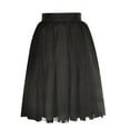 thumbnail image 1 of Wowcloth Womens Pleated Gauze Knee Length Skirt Adult Dancing Skirt, 1 of 3