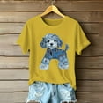 thumbnail image 1 of Wowcloth Womens Summer Fashion Print Short Sleeve Short Sleeve Round-neck T-shirt Blouse, 1 of 5