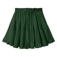 thumbnail image 1 of Wowcloth Womens Summer Solid Color Elastic Drawstring Loose Skirt, 1 of 9