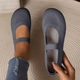 thumbnail image 1 of Wowcloth Work Shoes for Women – Fashion Casual Solid Round Toe Breathable Low-Cut Slip-On with Soft Flat Sole for Office & Casual Wear, 1 of 9