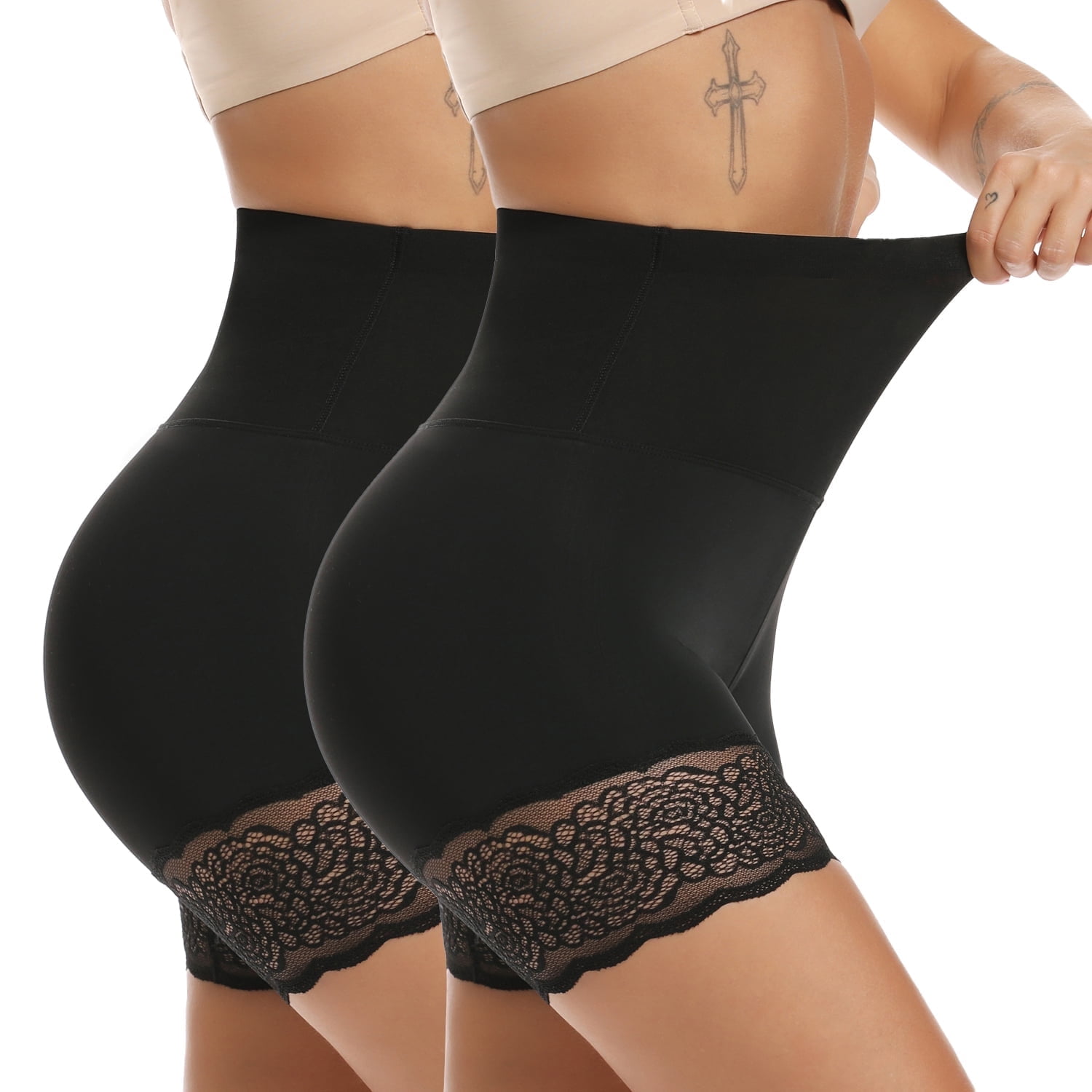 Memory Cartilage Invisible Seamless Anti-roll Edge Tummy Control Panties