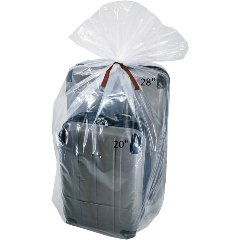 Wowfit 5 CT 40x60 inches Extra Large Clear Plastic Bags Perfect for Car Seat Luggage Suitcase Stroller Chair Kids Bike and Attic Storage 2 Mil Flat Bags Include 5 Ties Walmart