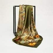 Silk Scarf Womens Elegant Large Head Scarves Soft Silk Feel Satin Square Scarf Shawl