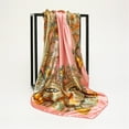 thumbnail image 1 of Wowkaka Women's Elegant Soft Satin Square Scarf, 90 x 90 cm, Multi-Color, 1 of 8