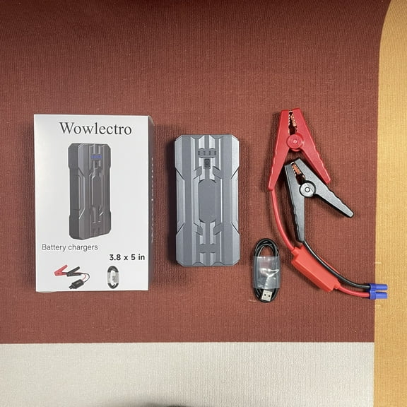 Wowlectro Battery chargers,Car Jump Starter,Car Battery Jump Starter Pack 1500A Peak Q10S for Up to 7.0L Gas and 5.5L Diesel Engine12V Auto Battery Booster,Jumper Cables