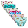 thumbnail image 1 of Wowoo Place Little Girls Cotton Underwear Assorted Prints Panties 6-Pack Size 3T, 1 of 6
