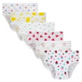 thumbnail image 1 of Wowoo Place Little Girls Cotton Underwear Assorted Prints Panties 6-Pack Size 4T, 1 of 6