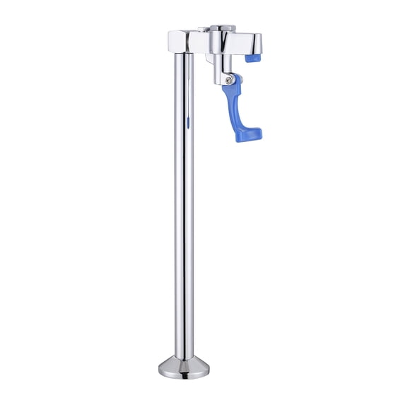 Wowow 14 in . Commercial Deck Mounted High-Arc Glass Filler Faucet in Polished Chrome