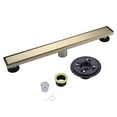 thumbnail image 1 of Wowow 24 in. Linear Shower Drain in Brushed Nickel with Removable Cover Grate, 1 of 7