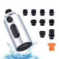 thumbnail image 1 of Wowow 3-Function Kitchen Faucet Spray Head Replacement in Polished Chrome, 1 of 5