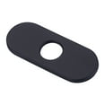thumbnail image 1 of Wowow 6.3 in. Stainless Steel Escutcheon Plate in Matte Black, 1 of 5