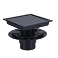 thumbnail image 1 of Wowow 6 in. x 6 in. Stainless Steel Square Shower Drain with Tile-In Pattern Drain Cover, 1 of 5