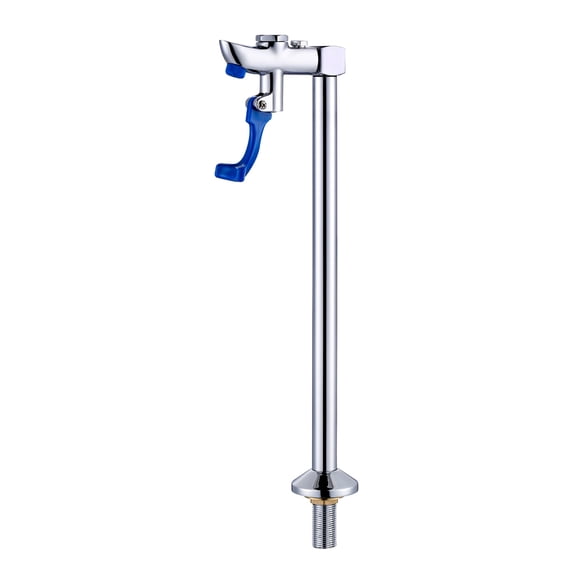 Wowow Commercial Deck Mounted Glass Filler Faucet, 14 in. High-Arc Glass Filling Water Station in Polished Chrome