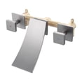 thumbnail image 1 of Wowow Double Handle Wall Mounted Bathroom Faucet Low Arc Waterfall Faucet Rough in Valve Included，for Bathroom Sink, 1 of 7