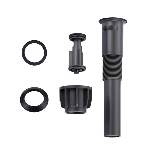 Wowow Economical Easy Clean Pop Up Drain With Overflow in Black