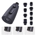 thumbnail image 1 of Wowow Kitchen Faucet Head Replacement Matte Black, 3 Function Pull Out Spray Nozzle with 9 Adapters for Kitchen Sink Faucet，US Standard for Moen Kohler Delta Faucets G1/2 Male Connector, 1 of 6