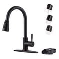 thumbnail image 1 of Wowow Kitchen Faucet with Glass Rinser, Stainless Steel Kitchen Sink Faucet and Cup Rinser Combo for Kitchen Sink, Oil Rubbed Bronze, 1 of 7