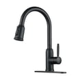 thumbnail image 1 of Wowow Pull Down Kitchen Faucet High Arc Single Handle Kitchen Sink Faucet in Oil Rubbed Bronze, 1 of 4