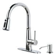 thumbnail image 1 of Wowow Pull Out Kitchen Faucet with Deck Plate & 6 Functions in Matte Black, 1 of 4