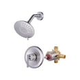 thumbnail image 1 of Wowow Single-Handle 5-Spray Shower Faucet 1.8 GPM with Low Lead in Brushed Nickel, 1 of 8
