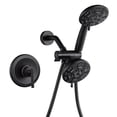 thumbnail image 1 of Wowow Single-Handle 7-Spray Shower Faucet 1.8 GPM with Dual Shower Adjustable Heads in Oil Rubbed Bronze (Valve Included), 1 of 8