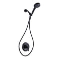 thumbnail image 1 of Wowow Single-Handle 7 -Spray Wall Mount Shower Faucet 1.8 GPM with Adjustable Head in Matte Black (Valve Included), 1 of 9