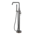 thumbnail image 1 of Wowow Single Handle Freestanding Tub Faucet with Hand Shower in Antique Bronze, 1 of 6