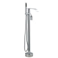 thumbnail image 1 of Wowow Single-Handle Freestanding Tub Faucet with Handshower and Waterfall Spout in Polished Chrome, 1 of 7