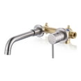 thumbnail image 1 of Wowow Wall Mount Bathroom Faucet for Bathroom Sink Rough in Valve Included, 1 of 10
