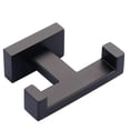 thumbnail image 1 of Wowow Wall Mount Knob Double Robe/Towel Hook in Matte Black, 1 of 6