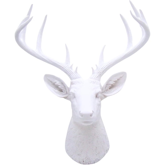 Wowser Rustic 10-Point Deer Head Bust Wall Sculptures