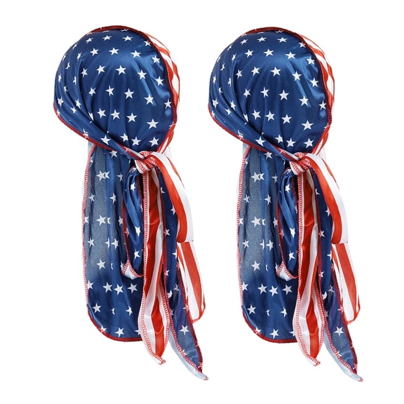 Wowstyle 4 Pcs Do Rags for Men Women Skull Cap Durag Cashew Print Hat ...